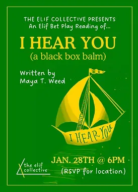 Elif Bet past reading poster